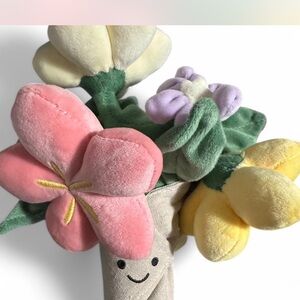 Jellycat Floral Plush Bouquet - Pink, Yellow, Green